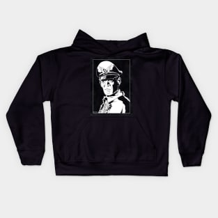 BISON - Street Fighter (Black and White) Kids Hoodie